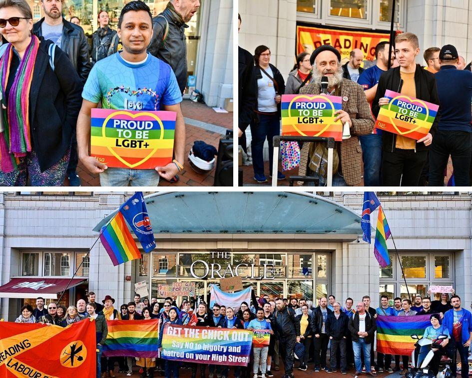 Ação de protesto do gays