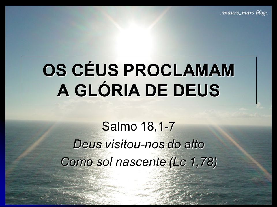 Deus visitou-nos em Cristo para nos poder salvar. Já creste em Jesus como teu único Salvador?