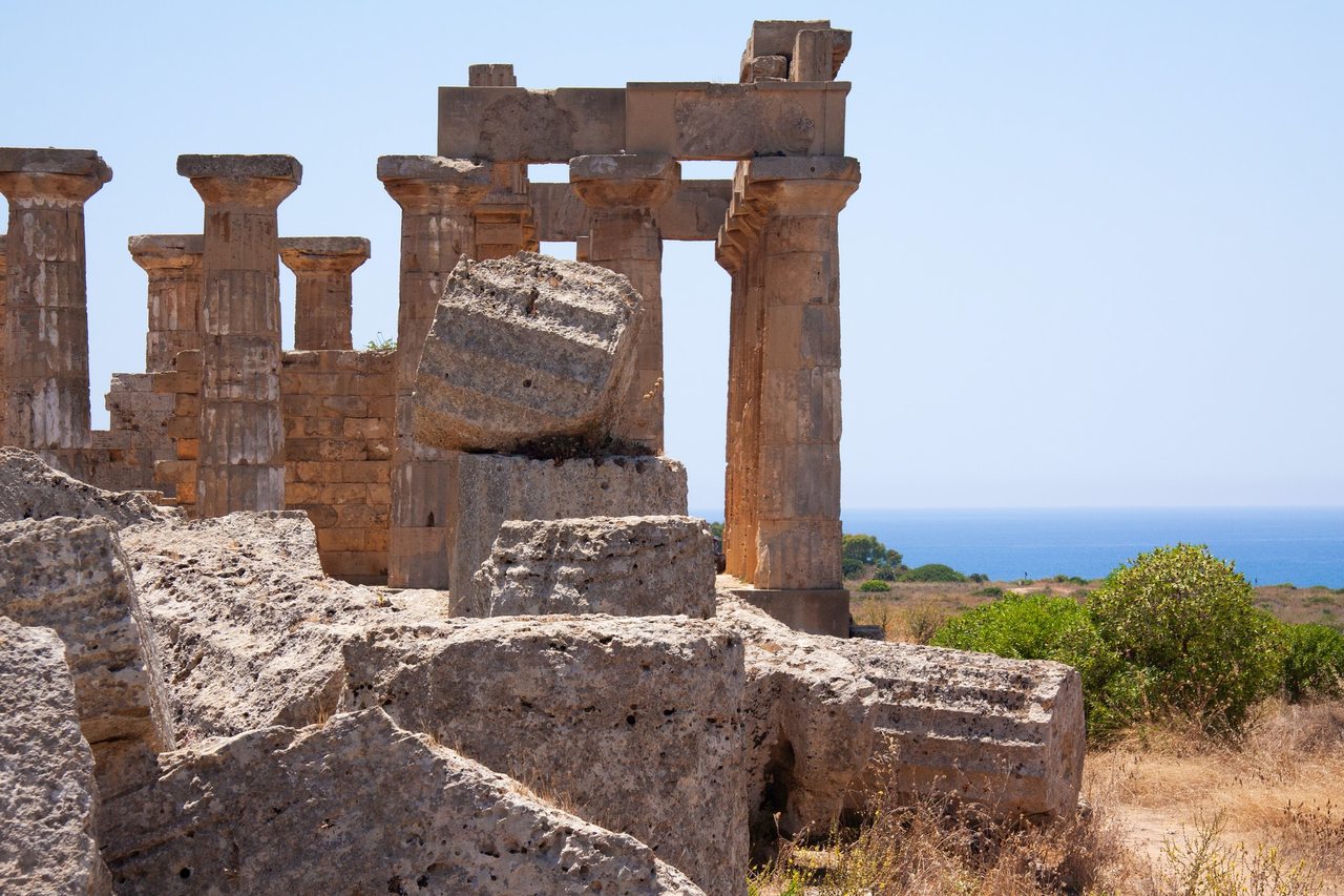 Ruínas no velho Império Romano