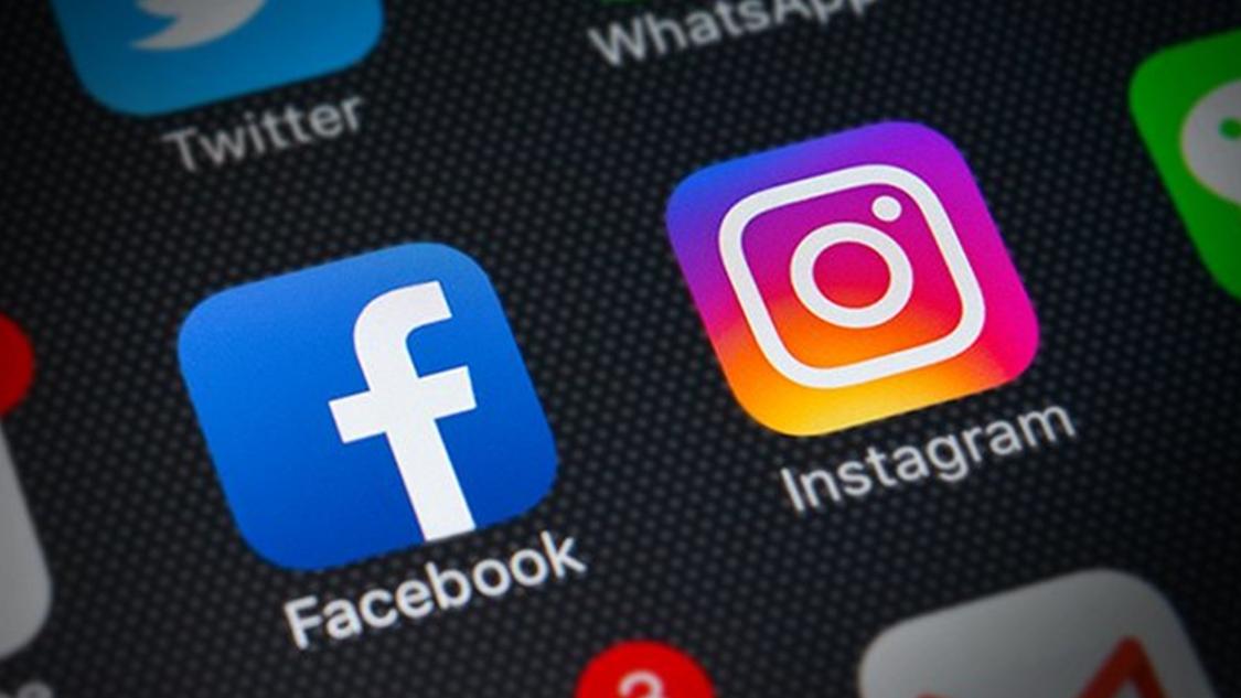 Logos do Facebook e Instagram