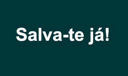 Salva-te enquanto é tempo. O próximo instante pode não te pertencer.