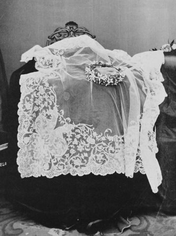 Véu usado pela Rainha Vitória no seu casamento Véu da rainha Vitória no casamento