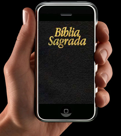 Bíblia em formato digital. O importante é lê-la, meditar nela e estudá-la