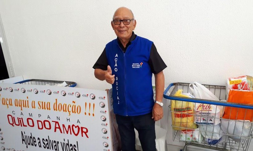 Francisco Rodrigues Mesquita, de 77 anos, converteu-se ao Senhor Jesus Cristo.