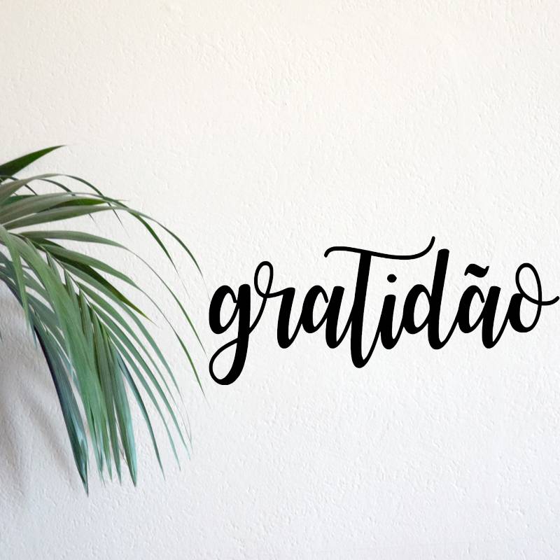 Sê grato; sê feliz.