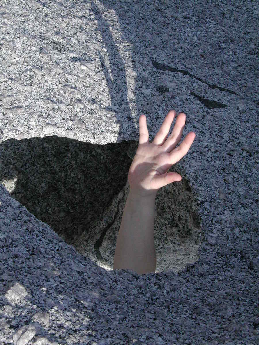hand from granitic rock 1544207