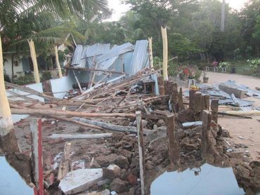 igreja destruida no sri lanka