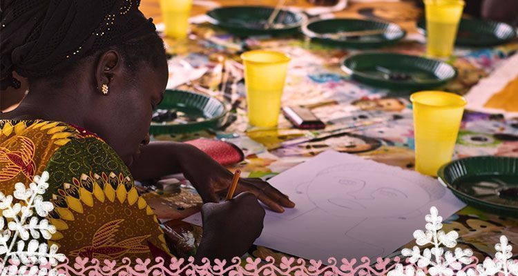 No aconselhamento pós-trauma, Esther desenhou-se a si mesma como uma mulher bonita pela primeira vez mulheres 08 03 esther b