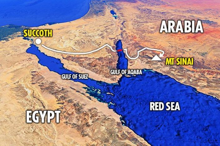 rota exodo moises egito arabia saudita 1