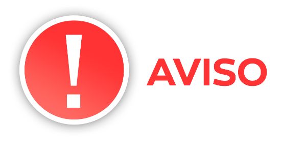 Aviso solene. Cuidado!