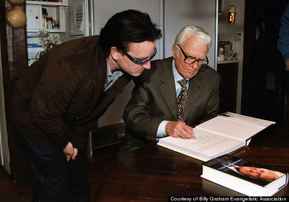 Bono Vox na casa de Billy Graham