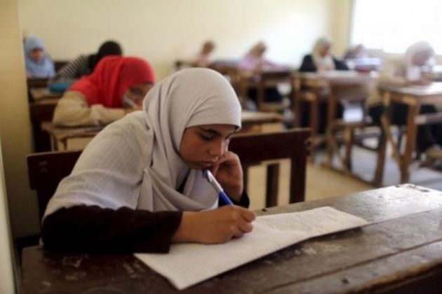 Estudantes egípcias com o hijab