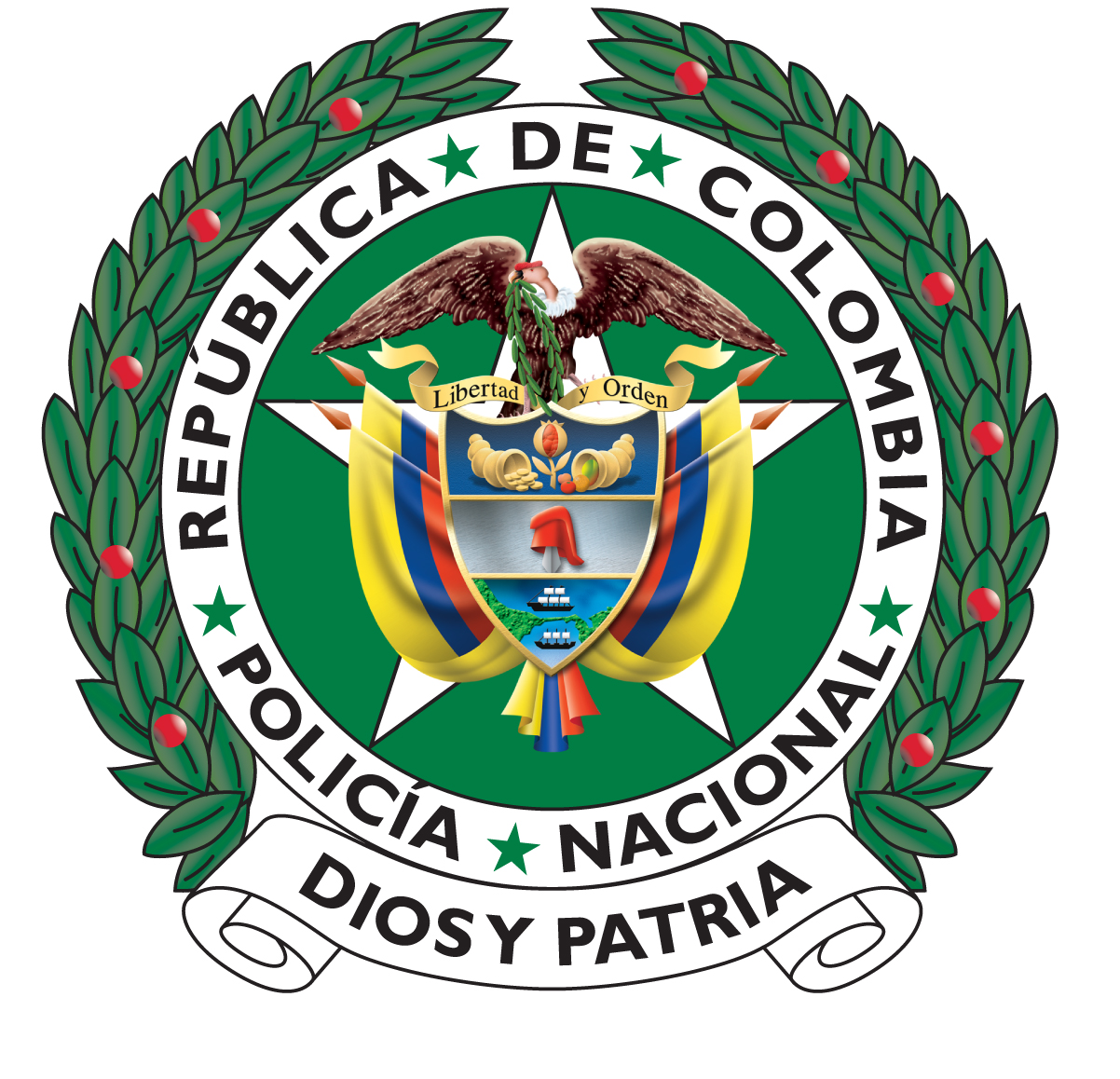 Lema da policia Colombiana no seu escudo