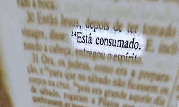 Está consumado - nada mais necessita de ser feito