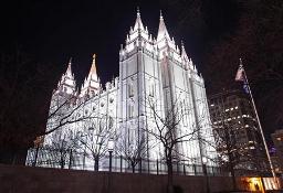 Igreja de Jesus Cristo dos Santos dos Últimos Dias, na cidade de Salt Lake, Utah, 27 de janeiro, 2012.