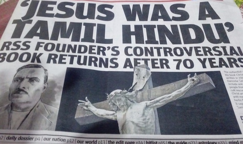 Blasfémia: Hindus dizem que o Senhor Jesus Cristo era um Hindu Tamil