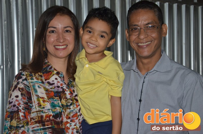 Joide Miranda, esposa e filho