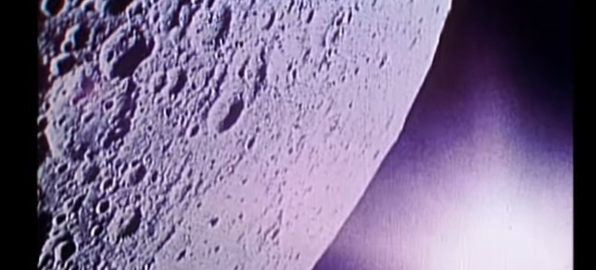 Imagem lunar captada pela Apolo 8
