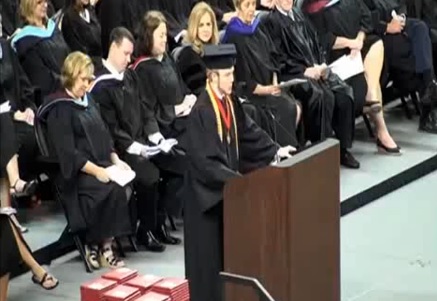 Ray Costner IV discursa na formutura
