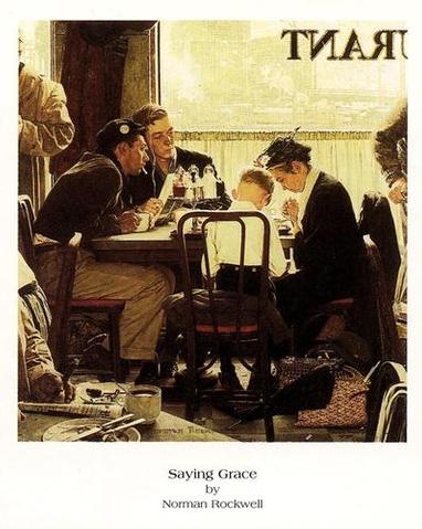 Dar Graças, de Norman Rockwell