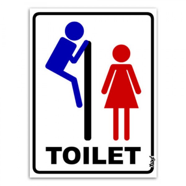 A promiscuidade e a perversão estão a passar pelos WC